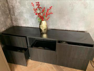 Ikea Besta tv meubel 180x65x42 en 2 losse kasten