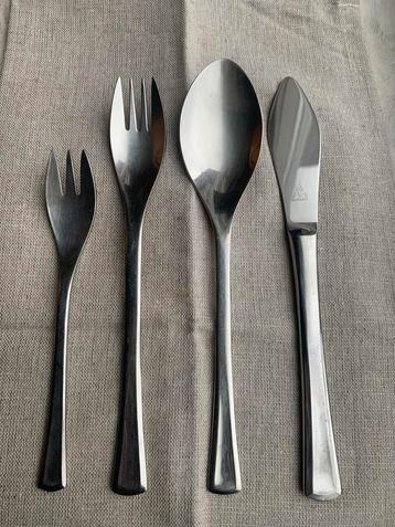 AMC Italy 18/10 Elypsis vintage design bestekset (4) beschikbaar voor biedingen