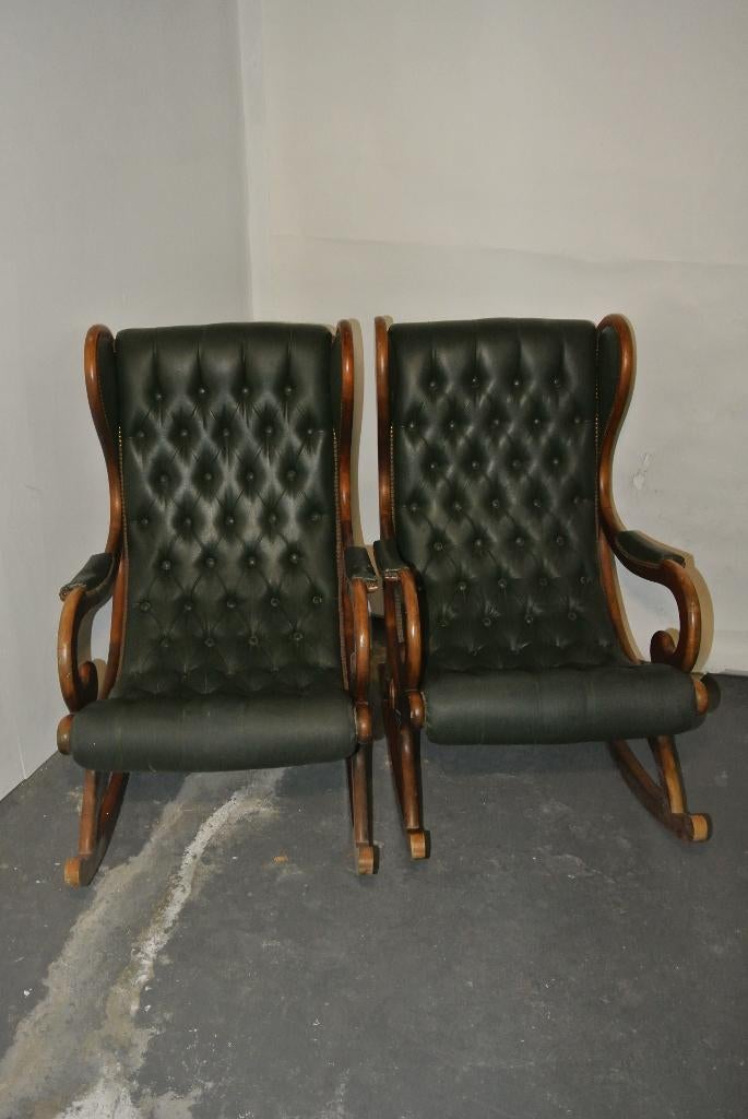 Vintage Chesterfield schommelstoel, Ophalen