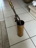 Openhaard tang+stoker en koperen cilinder, Ophalen