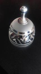 Antieke stolp met geslepen glas en zilveren knop, Antiek en Kunst, Ophalen of Verzenden