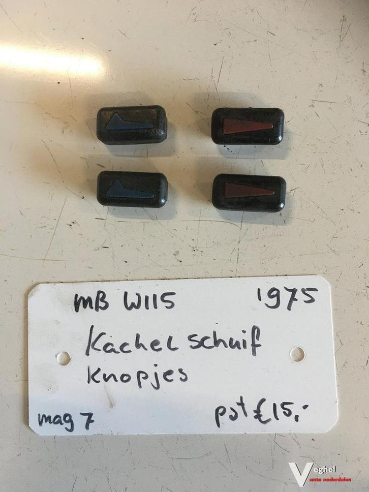 Mercedes W115  1975  Kachelschuifjes, Auto-onderdelen, Overige Auto-onderdelen, Gebruikt, Ophalen of Verzenden