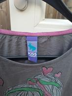 Kiss Therapy grijs shirt maat l, Kleding | Dames, T-shirts, Ophalen of Verzenden, Gedragen, Grijs, Korte mouw