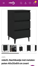 Nieuw zwart nachtkastje. Vida XL, Ophalen, Nieuw