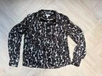 Vero Moda Aware overhemd blouse zwart bruin grijs print s, Vero Moda, Ophalen of Verzenden, Maat 36 (S), Zwart