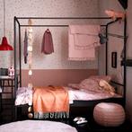 Stijlvol Hemelbed, Gebruikt, 90 cm, Zwart, Tweepersoons