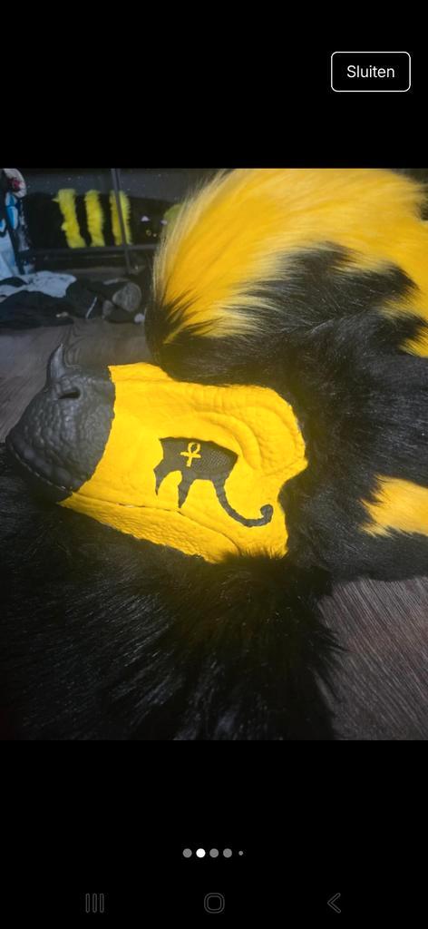 PARTIAL FURSUIT/ DINOMASK, Hobby en Vrije tijd, Kostuums, Theaterbenodigdheden en LARP, Nieuw, Verzenden