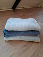 Drie fleecedekens (blauw), Ophalen of Verzenden, Zo goed als nieuw, Eenpersoons, Blauw