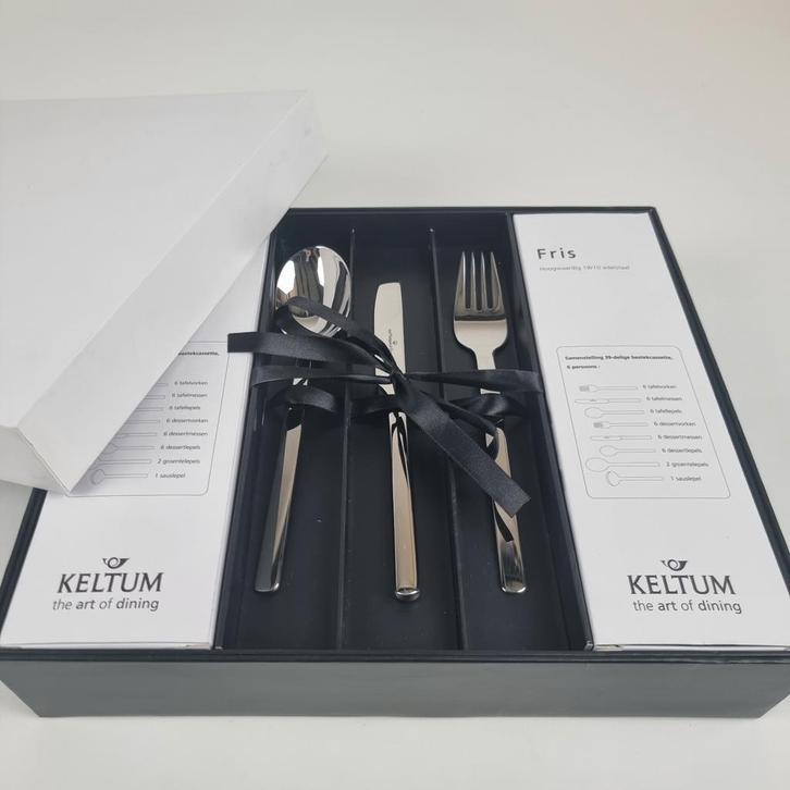 Keltum Van Kempen & Begeer model Fris, 39 delige bestekset, Huis en Inrichting, Keuken | Bestek, Nieuw, Bestekset, Rvs of Chroom