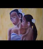 Schilderij “Balinese vrouwen”, Antiek en Kunst, Ophalen