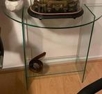 Halve Maan Glazen Wandtafel, Huis en Inrichting, Ophalen, Gebruikt, Minder dan 50 cm, Glas