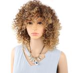 Pruik afro kroes schouderlang haar spiraalkrullen, Verzenden, Nieuw, Pruik of Haarverlenging