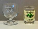 Genever glas Melchers Schiedam + Pelikaan Levert & Schudel, Verzamelen, Glas en Borrelglaasjes, Ophalen of Verzenden, Zo goed als nieuw