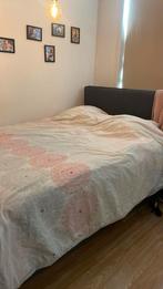 SÄBÖVIK IKEA Boxspring grijs 160x200 met topmatras, Huis en Inrichting, Slaapkamer | Boxsprings, Gebruikt, Tweepersoons, Ophalen of Verzenden