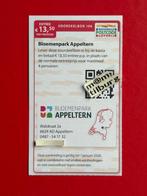 Voordeelbon 106 Bloemenpark Appeltern entree €13,50 p.p., Drie personen of meer, Kortingsbon, Overige typen
