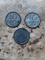 3 x 10 cent gasmunt Harlingen , zeer mooie kwaliteit, Postzegels en Munten, Munten | Nederland, Ophalen of Verzenden, Koningin Wilhelmina