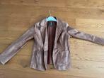 Leren Dames colbert  - Maat M/L . Vintage look. Choc. Bruin, Ophalen of Verzenden, Gedragen, Maat 38/40 (M), Bruin