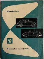 Oude Handleiding VW Kever Limousine en Cabriolet uit 1955, Auto diversen, Handleidingen en Instructieboekjes, Ophalen of Verzenden