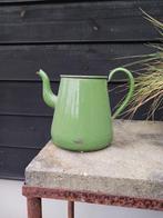 Groene Emaille Theepot / Koffiepot, Antiek en Kunst, Antiek | Emaille, Ophalen of Verzenden