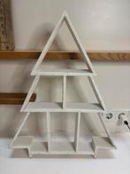 Houten kerstboom letterbak plankjes wit 60 hoog 2, Ophalen of Verzenden, Zo goed als nieuw
