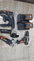 WORX Gereedschap incl 2 baterijen, Doe-het-zelf en Verbouw, Gereedschap | Boormachines, Ophalen, Zo goed als nieuw, 600 watt of meer