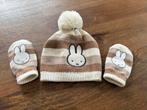 Miffy Muts & Wanten Set, Kinderen en Baby's, Babykleding | Mutsen, Sjaals en Wanten, Maat 62, Ophalen of Verzenden, Zo goed als nieuw