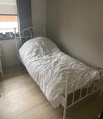 Ijzeren bed frame met lattenbodem zonder matras 200x90 cm, Ophalen, 90 cm, Eenpersoons, Zo goed als nieuw