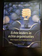 Rick Willemsen - Echte leiders in echte organisaties, Rick Willemsen, Ophalen of Verzenden, Management, Zo goed als nieuw