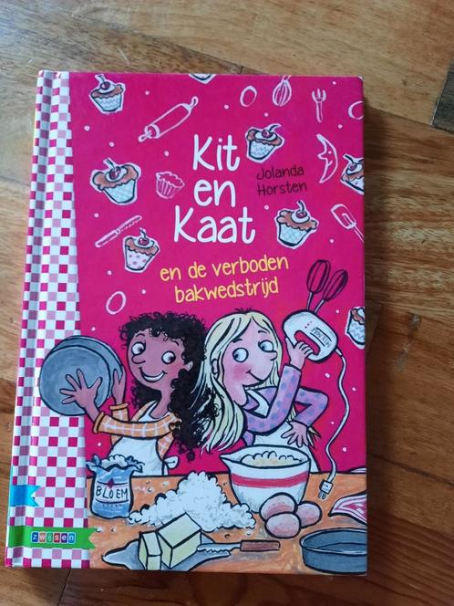 Jolanda Horsten - Kit en Kaat en de verboden bakwedstrijd, Boeken, Kinderboeken | Jeugd | onder 10 jaar, Zo goed als nieuw, Ophalen