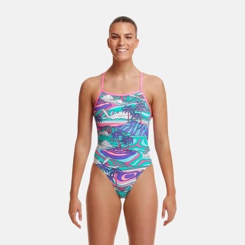 Nieuw Funkita Ladies Eco Tie Me Tight One Piece Palm Cove, Kleding | Dames, Badmode en Zwemkleding, Nieuw, Bikini, Blauw, Ophalen of Verzenden