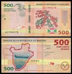Burundi 2018/2021, 5 nieuwste biljetten (UNC)., Verzenden, Burundi, Setje