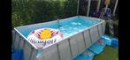 Zwembad met pomp en warmtepomp en toebehoren, 200 tot 400 cm, Gebruikt, Rechthoekig, 80 tot 120 cm