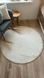 Nieuw! Crèmekleurig zacht rond vloerkleed (120cm), Ophalen, 100 tot 150 cm, Rond, Nieuw