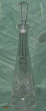 Lange karaf met geslepen ruit waaier slijpsel, Antiek en Kunst, Antiek | Glas en Kristal, Ophalen of Verzenden