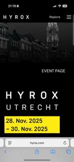 HYROX Utrecht Woman Pro Friday ticket, Eén persoon