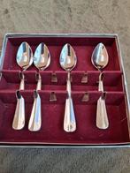4 Sola Exclusive theelepels, verzilverd, Hollands Glad, Antiek en Kunst, Ophalen of Verzenden