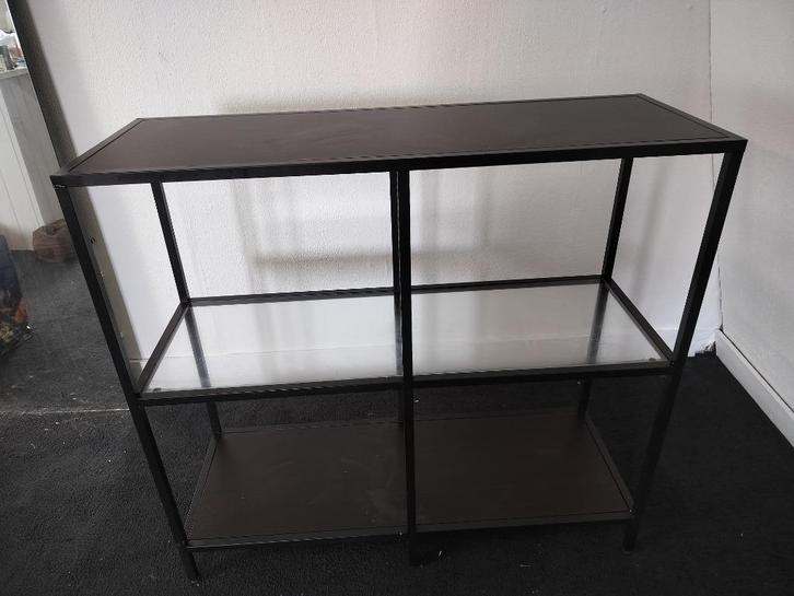 IKEA stellingkast met drie etages, Huis en Inrichting, Kasten | Boekenkasten, Gebruikt, 50 tot 100 cm, Minder dan 100 cm, 25 tot 50 cm