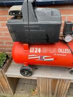 compressor 24 ltr. incl .toebehoren, Ophalen, Gebruikt, 6 tot 10 bar, Minder dan 200 liter/min