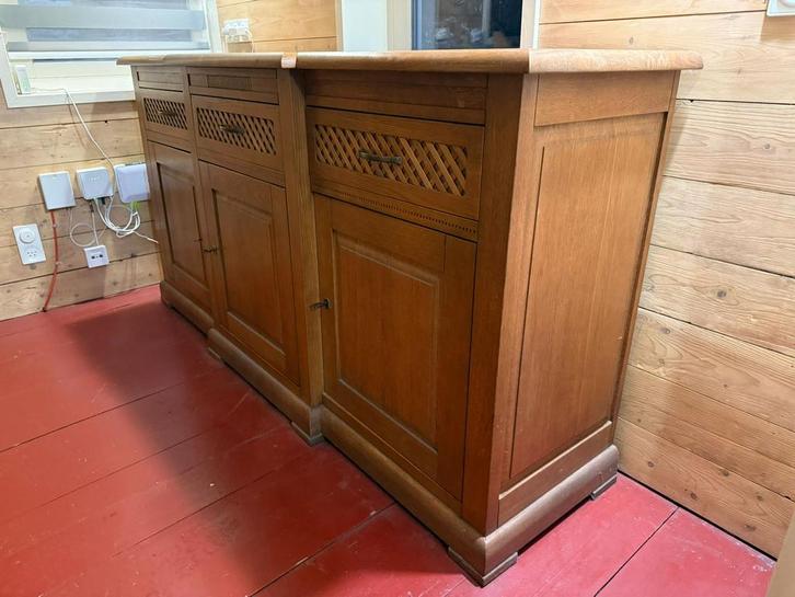 Zwaar xl dressoir - eiken - kringloop nochris 2.0, Huis en Inrichting, Kasten | Dressoirs, Zo goed als nieuw, 25 tot 50 cm, Ophalen of Verzenden
