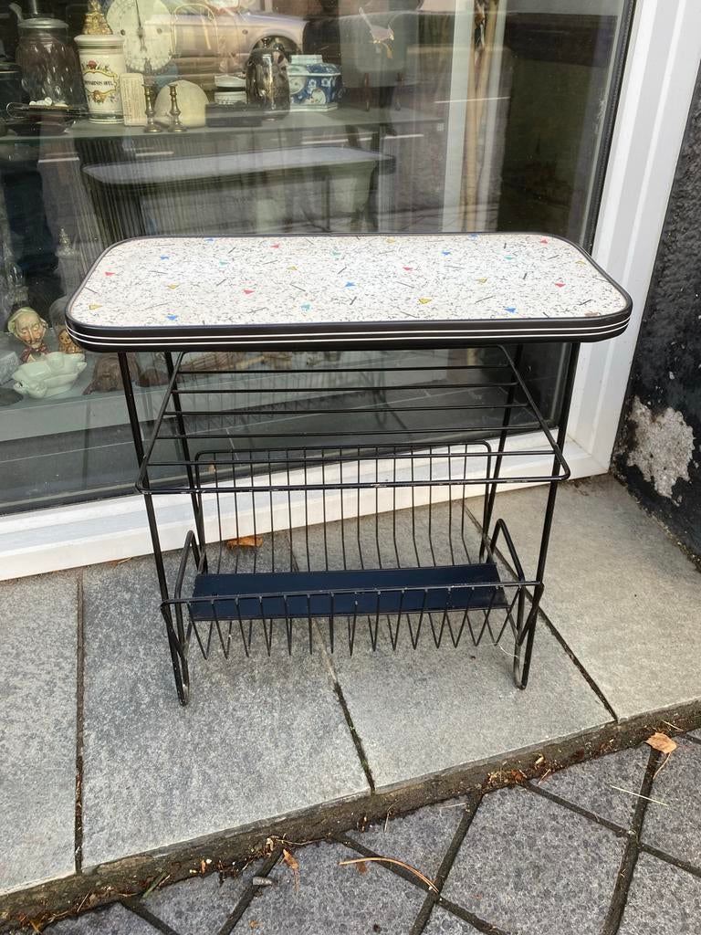 Vintage Lectuurbak / Bijzettafel - 60er Jaren Design, Huis en Inrichting, Tafels | Bijzettafels, 45 tot 60 cm, Minder dan 55 cm