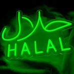 neon verlichting 'Halal' met kleurintensiteit schakelaar, Huis en Inrichting, Lampen | Wandlampen, Nieuw, Ophalen of Verzenden