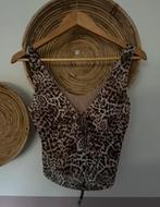 Leopard cropped top maat s, Kleding | Dames, Bruin, Ophalen of Verzenden, Zo goed als nieuw, Shein