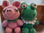 Twee kleine gehaakte knuffeltjes, Kinderen en Baby's, Speelgoed | Knuffels en Pluche, Ophalen of Verzenden, Nieuw, Overige typen