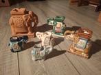 Leuke lot van 6 keramische olifanten, Ophalen of Verzenden