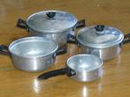 Pannenset 4 stuks Speelgoed Antiek Jaren 50, Antiek en Kunst, Ophalen