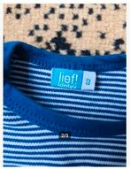 Blauw gestreept shirt met trein Maat 62 h3, Kinderen en Baby's, Babykleding | Maat 62, Lief!, Ophalen of Verzenden, Zo goed als nieuw