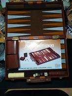 Backgammon bruin 46 x 28 cm, Een of twee spelers, Ophalen of Verzenden, Nieuw
