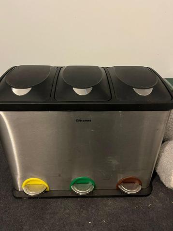 Homra Pedaalemmer - 3 Vakken - RVS Afvalscheiding beschikbaar voor biedingen