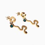 Lange Oorbellen Dames Oorhangers + Slanger Verguld Staal, Overige materialen, Hangers, Birgitta-Gracht 33, 6465 EL Kerkrade, Nederland