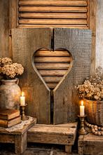 Houten luik / paneel landelijke stijl, Ophalen of Verzenden